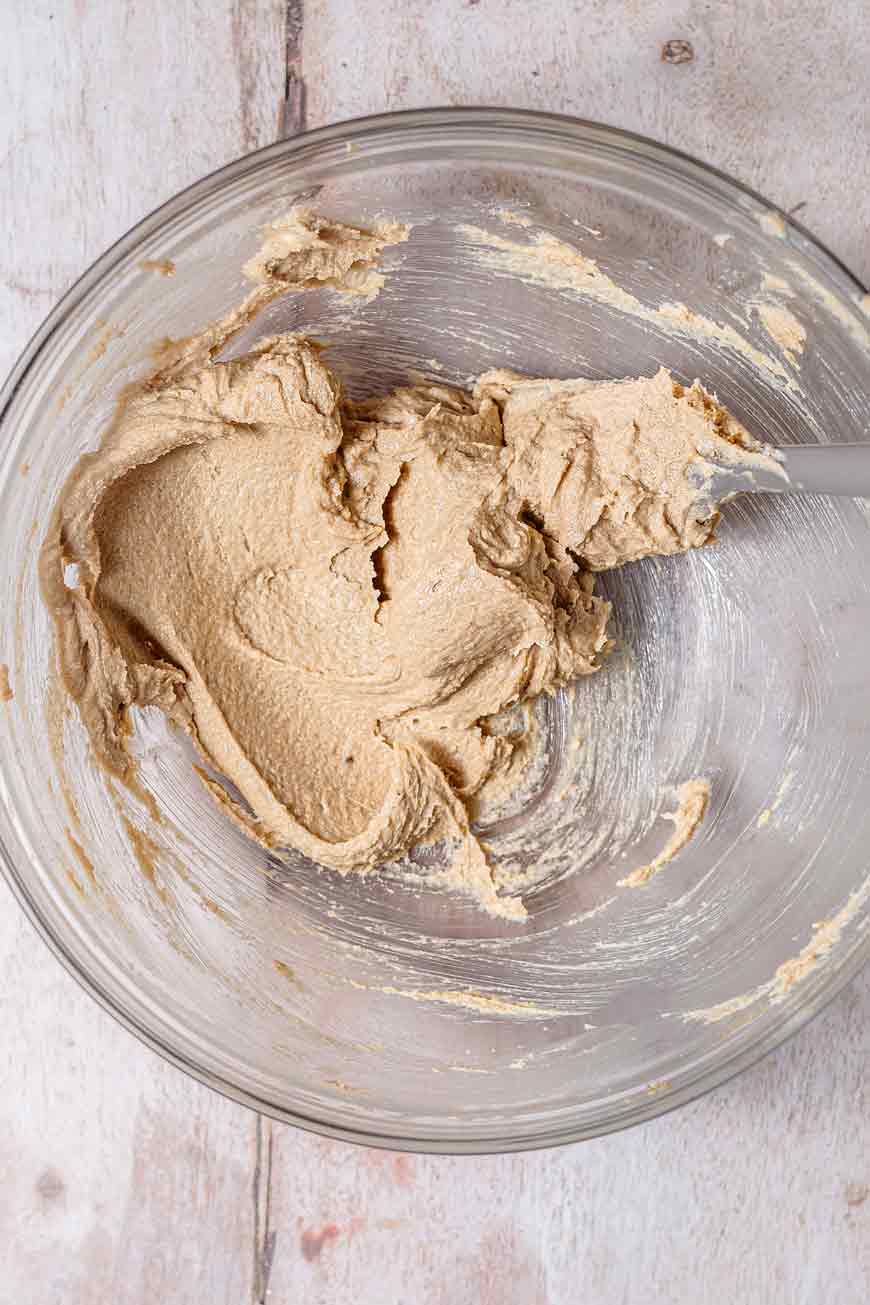 creamed vegan butter and sugar.