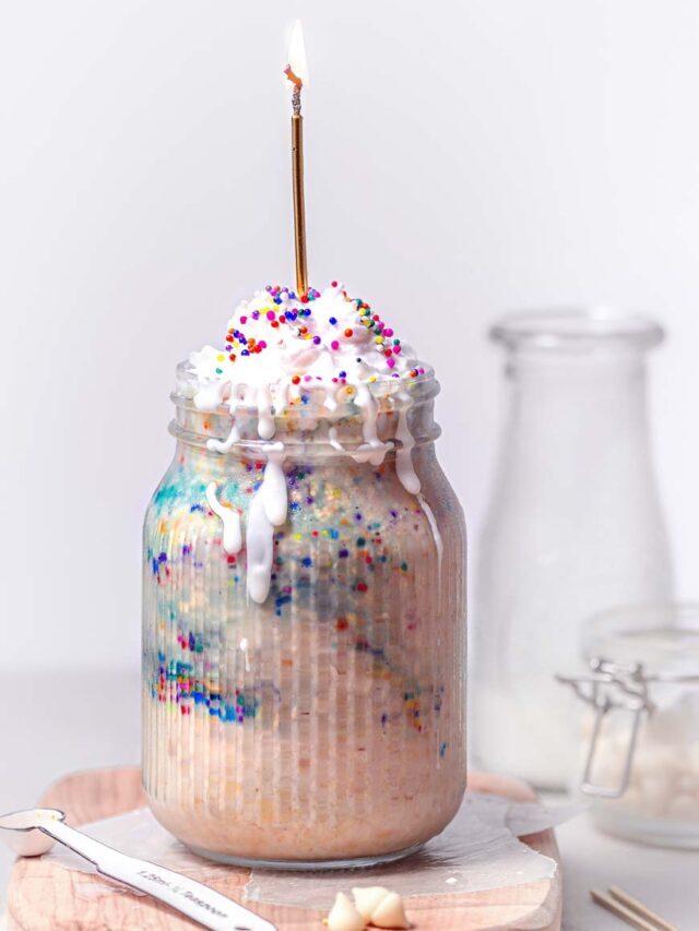 Birthday Cake Overnight Oats