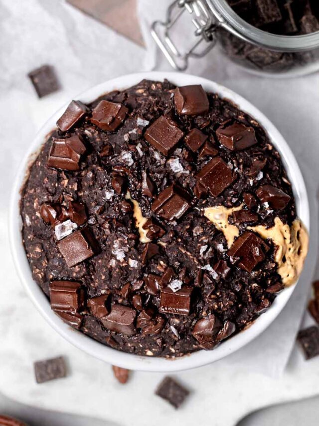 Chocolate Baked Oats (without banana!)