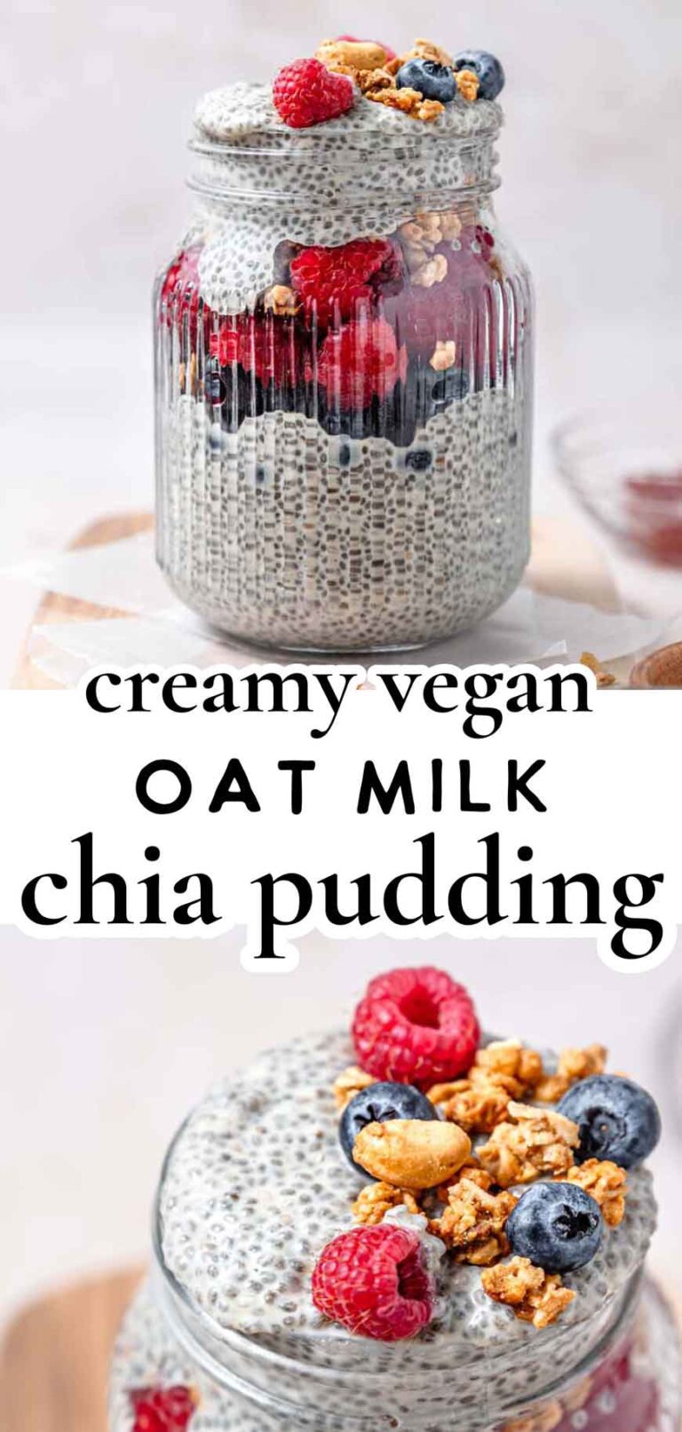 Oat Milk Chia Pudding with 20+ Topping Ideas