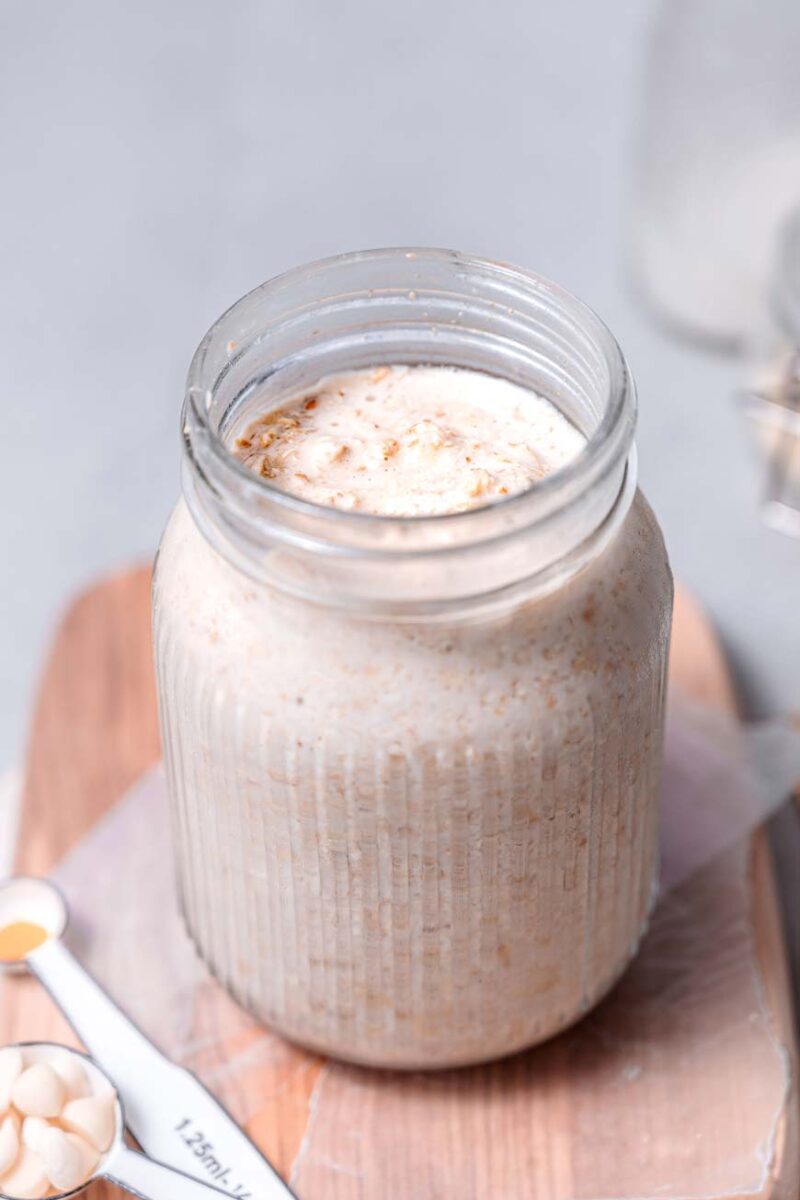 Birthday Cake Overnight Oats - Vegan & Gluten-Free Funfetti Oats!