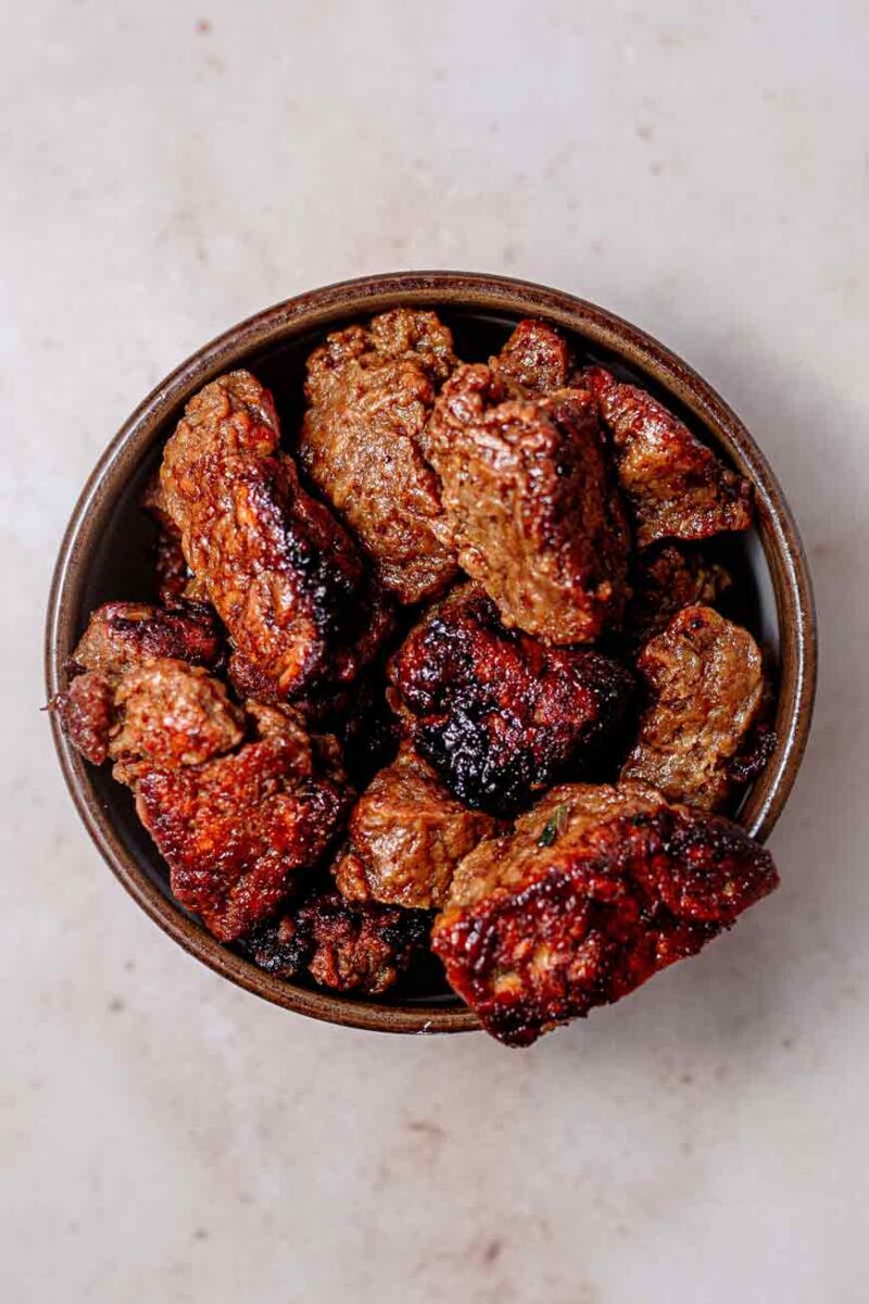 Hearty Vegan Beef Stew with Fluffy Biscuits