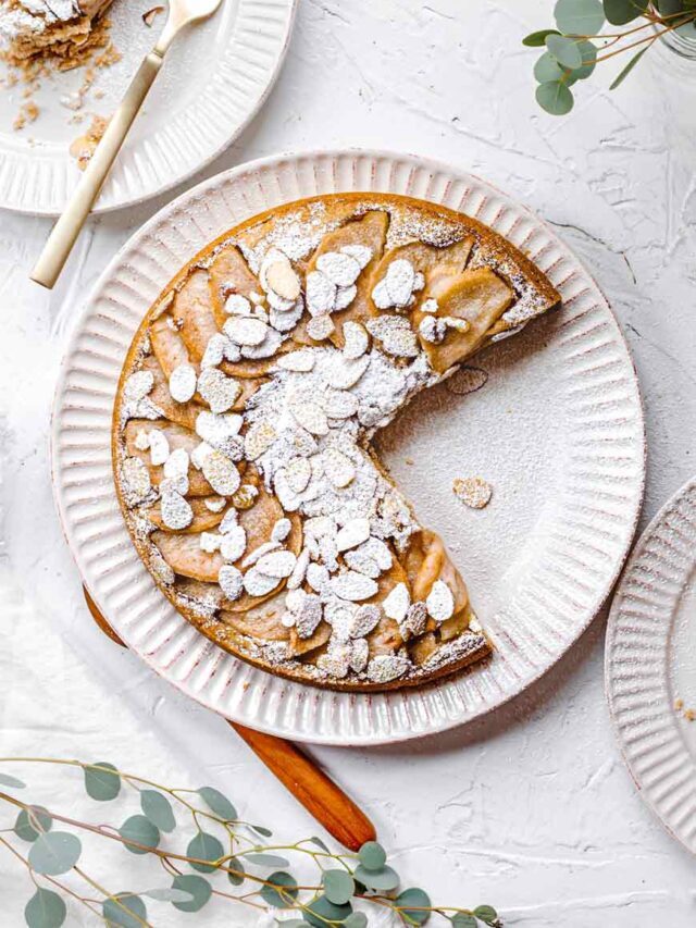 Vegan Pear Almond Cake