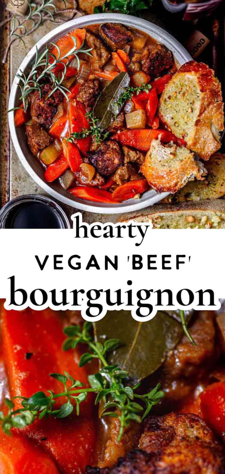 Vegan Beef Bourguignon with Seitan Thank You Berry Much
