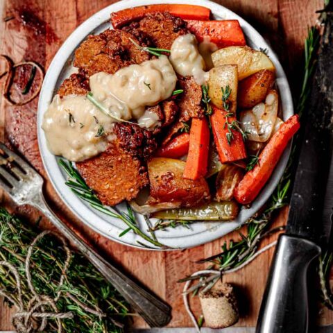 Epic Vegan Sunday Roast Dinner with Gravy