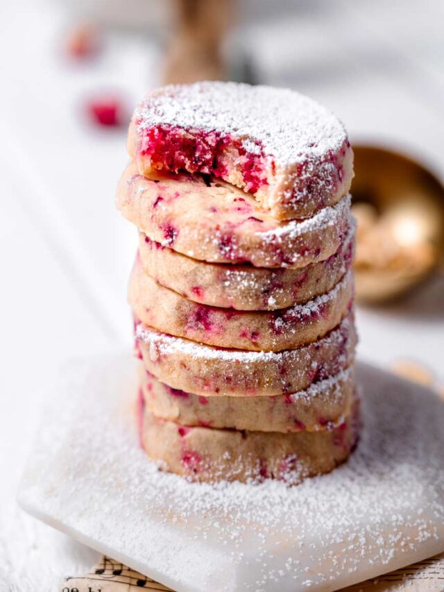 cranberry shortbread cookies