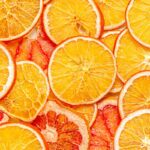 air fryer or oven dried orange slices.