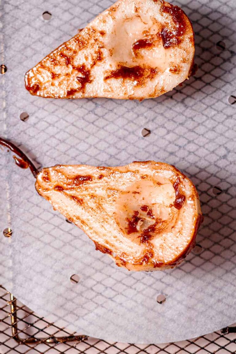 Easy Caramelized Air Fryer Pears Thank You Berry Much