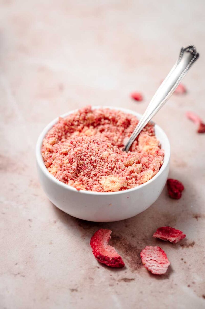 Strawberry Shortcake Crunch Topping with Golden Oreos