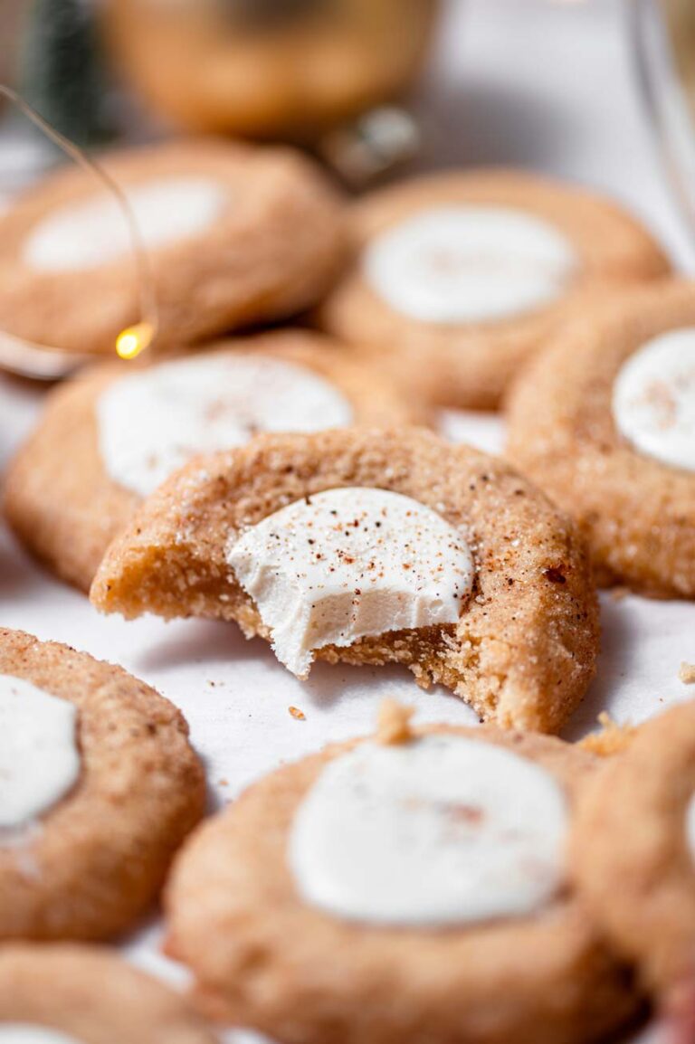 Vegan Eggnog Thumbprint Sugar Cookies thank you berry much