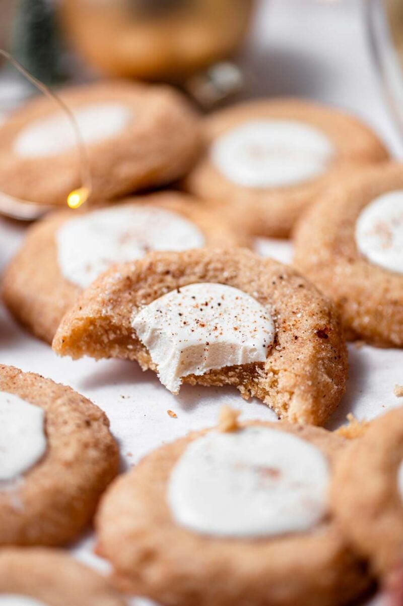 Vegan Eggnog Thumbprint Sugar Cookies thank you berry much