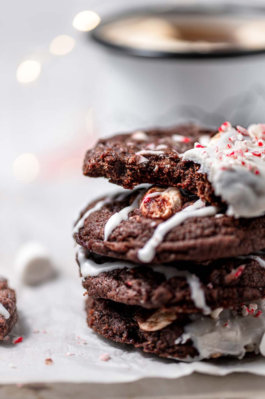 vegan peppermint mocha cookie texture.