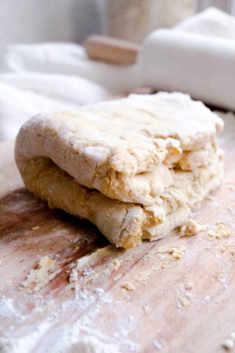Easy Flaky Homemade Biscuits (No Baking Powder or Soda)