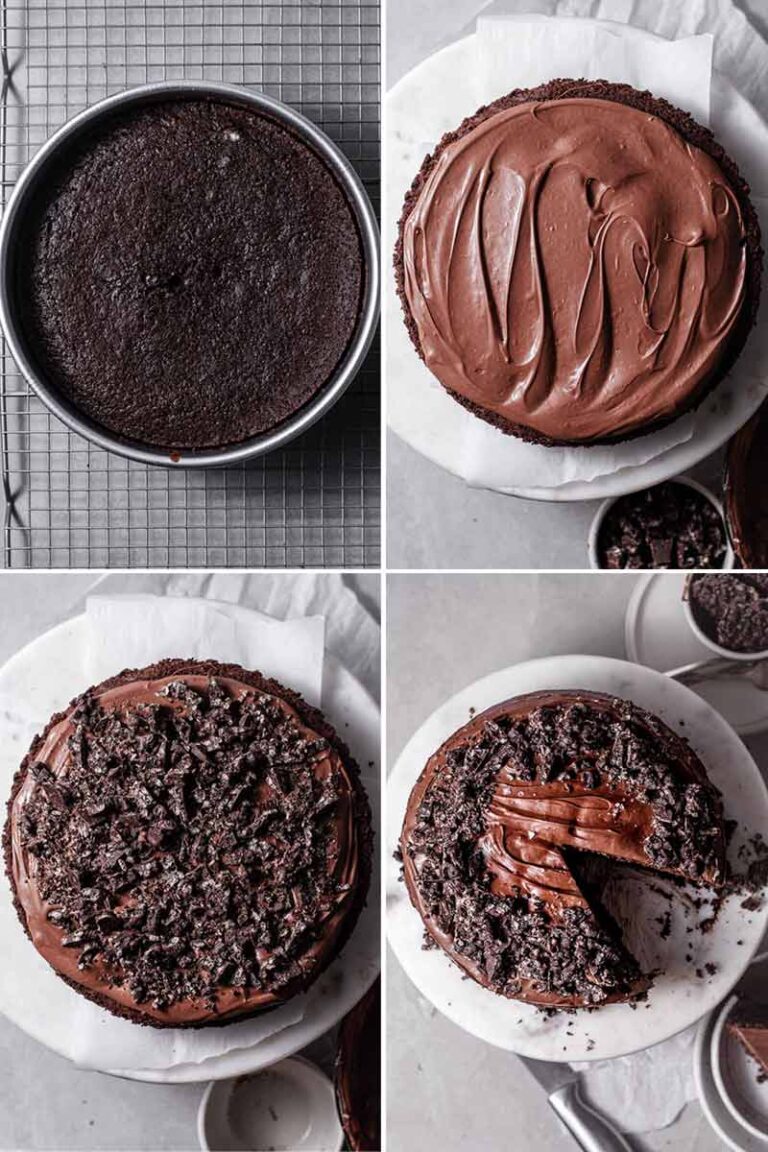Moist Chocolate Crunch Cake with Rice Krispies