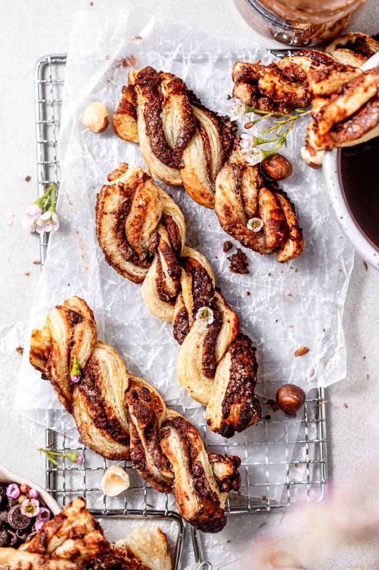 Simple Chocolate Puff Pastry Twists