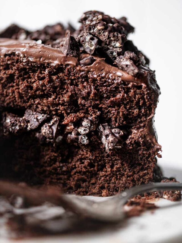 Chocolate Crunch Cake with Rice Krispies