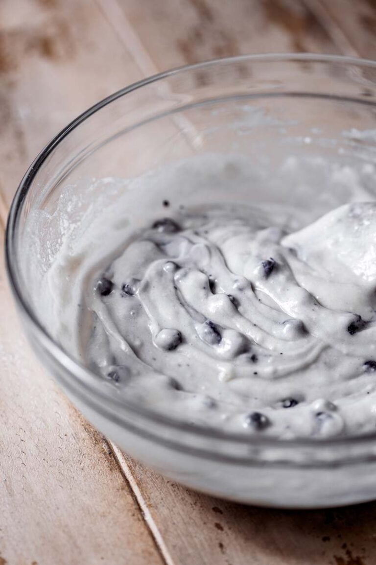 Simple Blueberry Muffin Mix Waffles