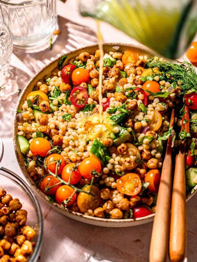 Lemon Herb Pearl Couscous Salad