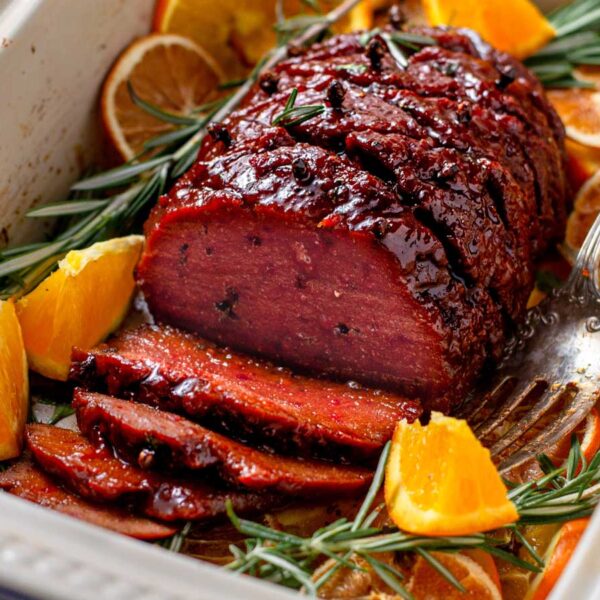 Vegan Ham with Marmalade Glaze (Seitan)