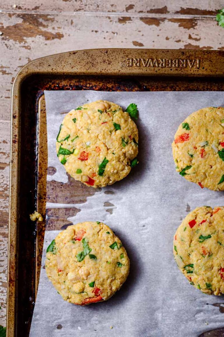 Curried Vegan Chickpea Patties with Lime Aioli