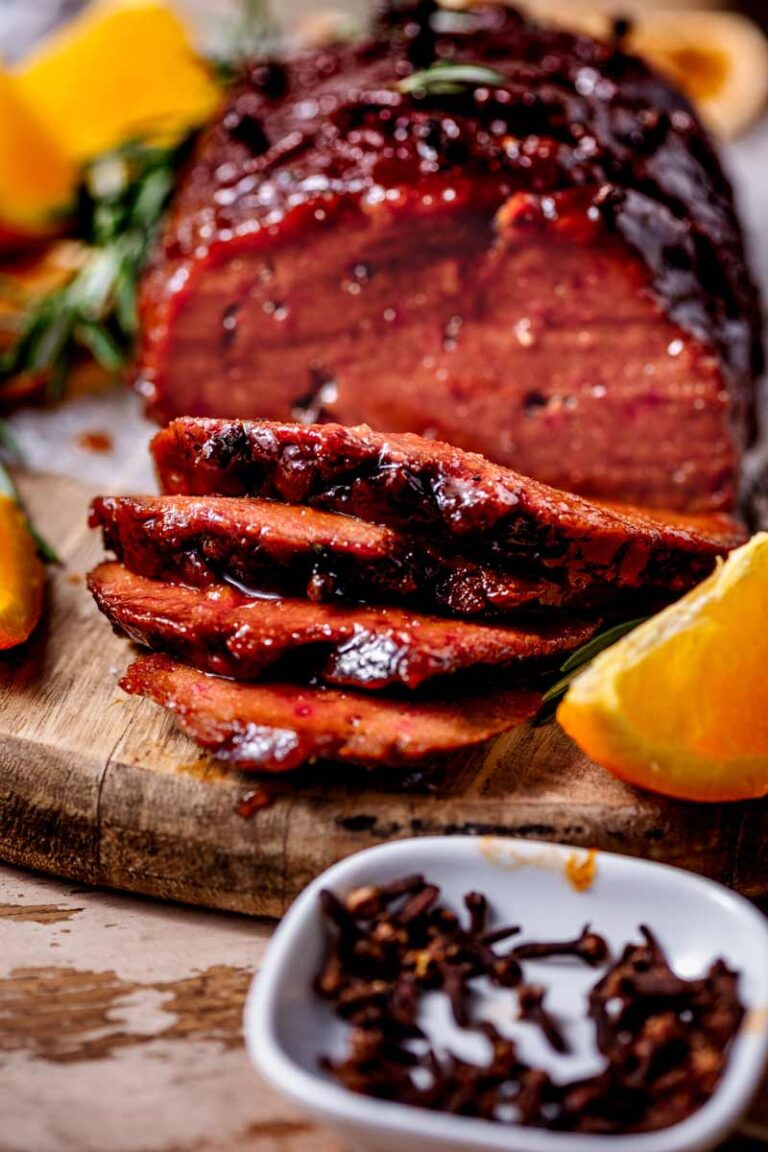 Vegan Ham with Marmalade Glaze (Seitan)