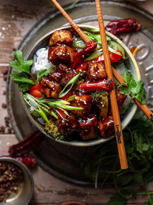 Crispy Szechuan Tofu thank you berry much