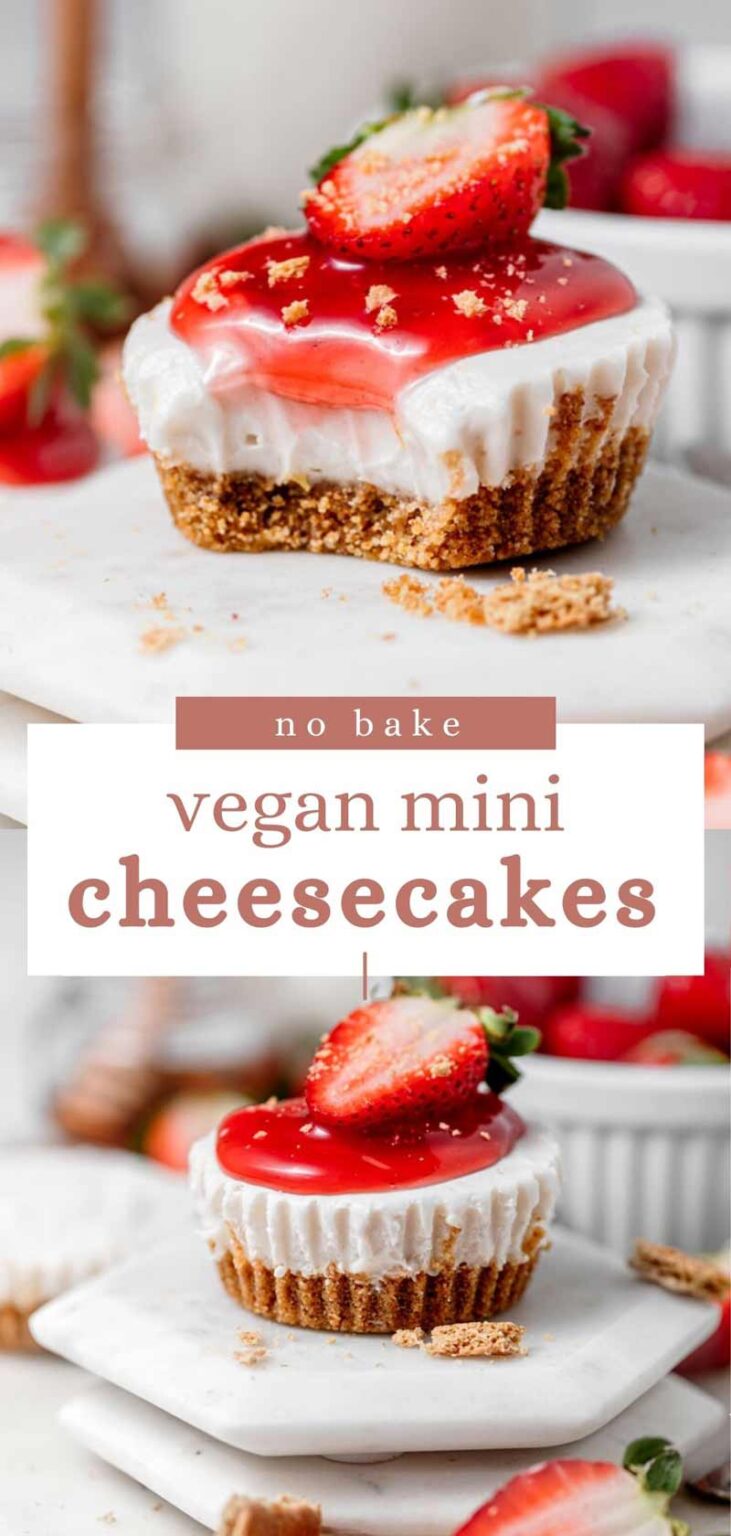 NoBake Mini Cheesecakes (Vegan & Dairy Free)