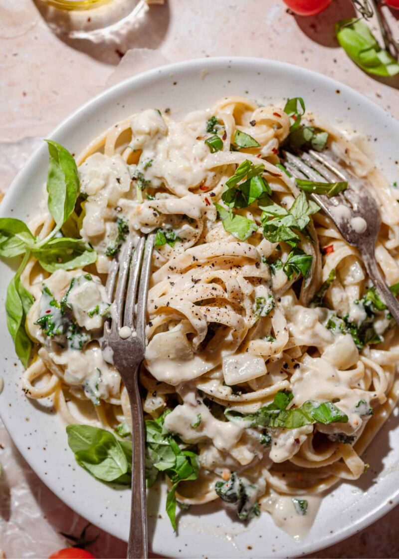 Vegan Cashew Cream Pasta