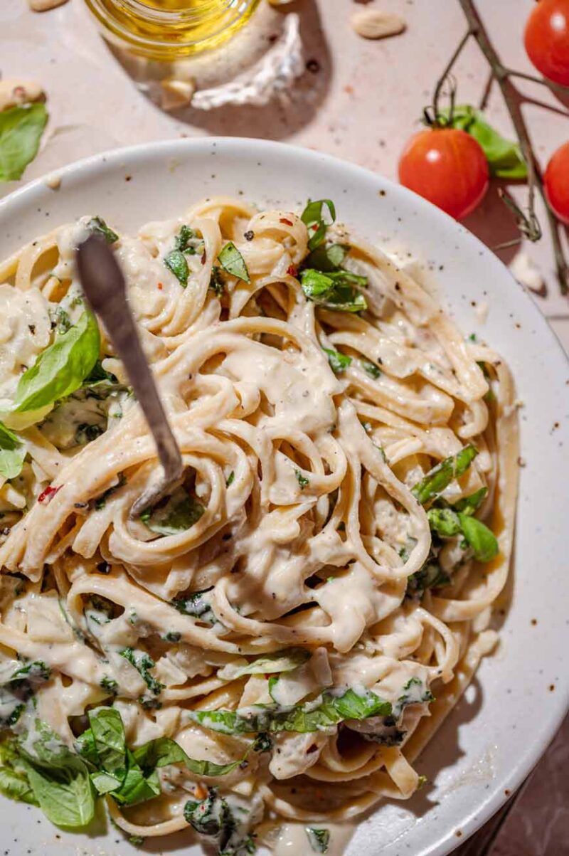 Vegan Cashew Cream Pasta