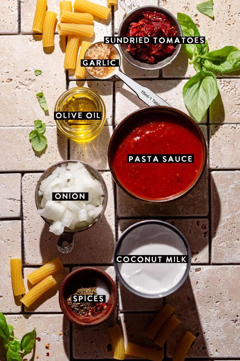 Creamy Coconut Milk Pasta Sauce (Vegan)