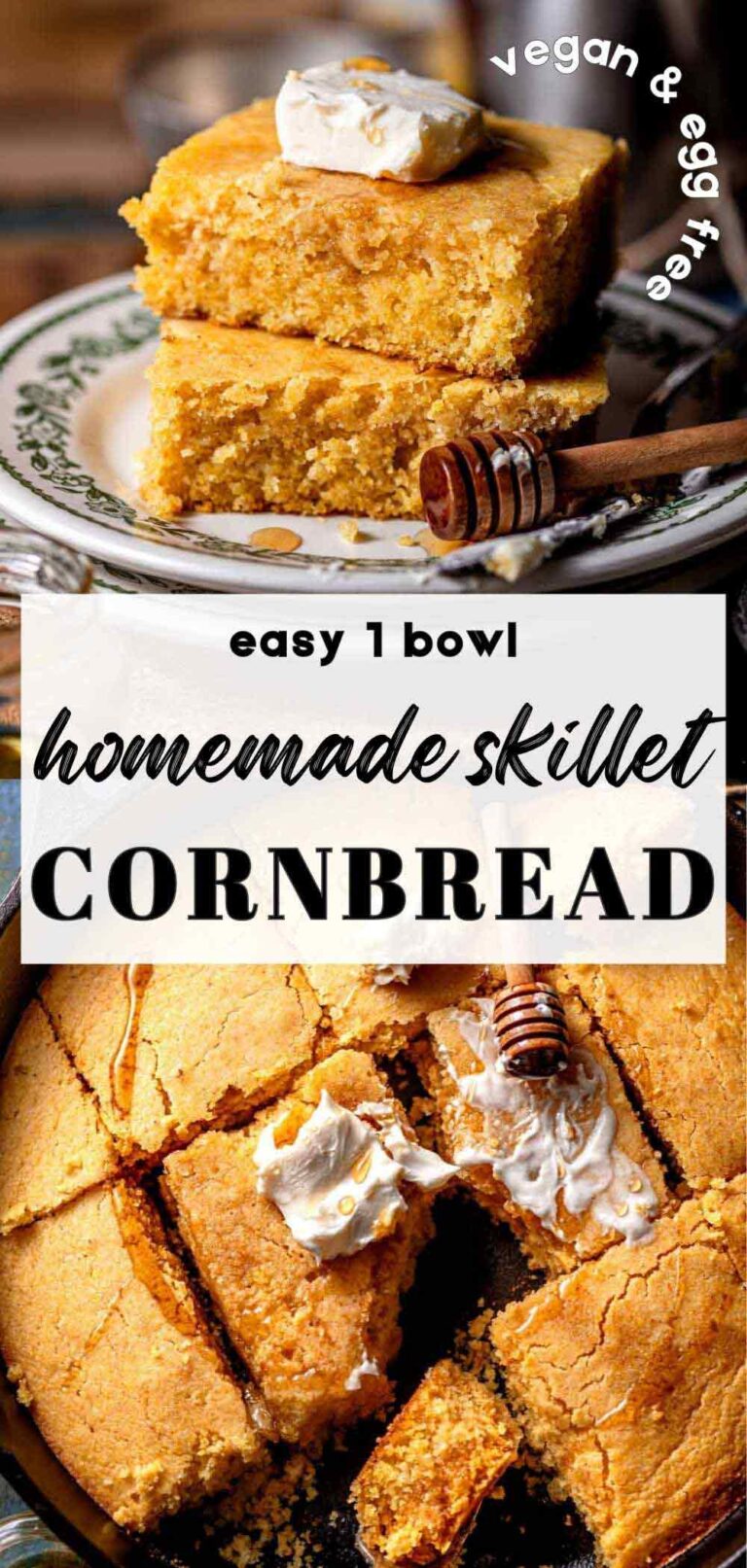 Easy Homemade Cornbread without Eggs!