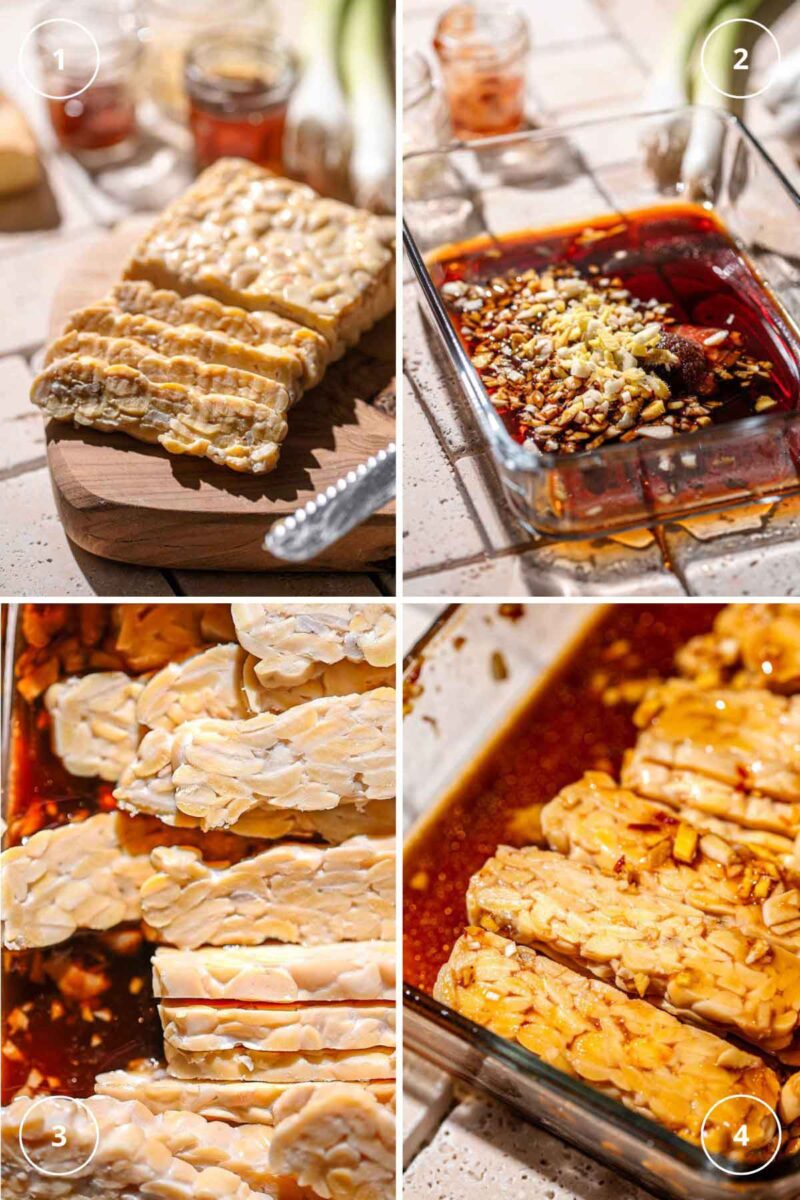 Easy Crispy Pan Fried Tempeh + Air Fryer Instructions