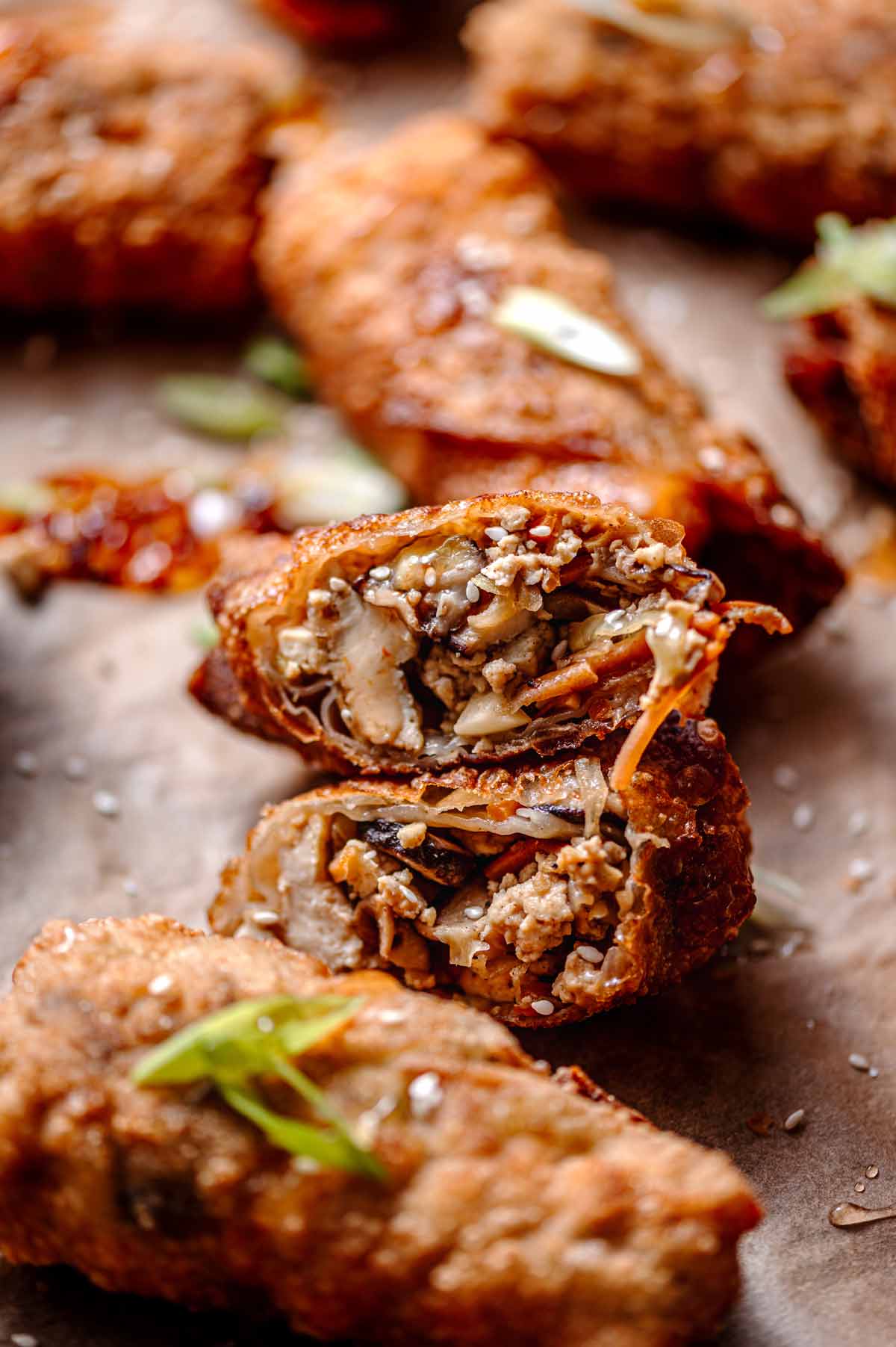 Vegan Egg Rolls with Tofu (Fried, Air Fried, Baked!)