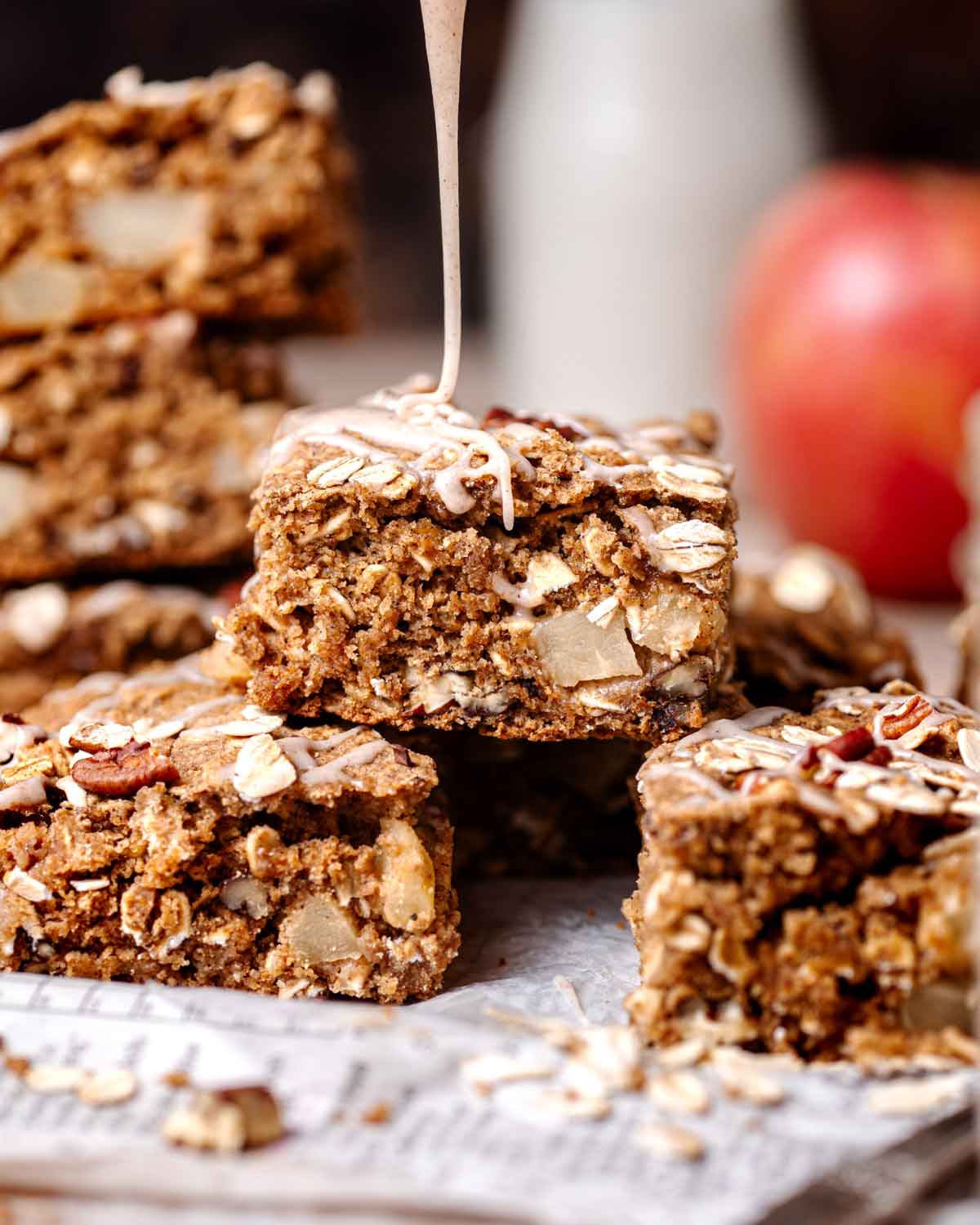 Apple Oatmeal Breakfast Cake {vegan And Gluten Free}