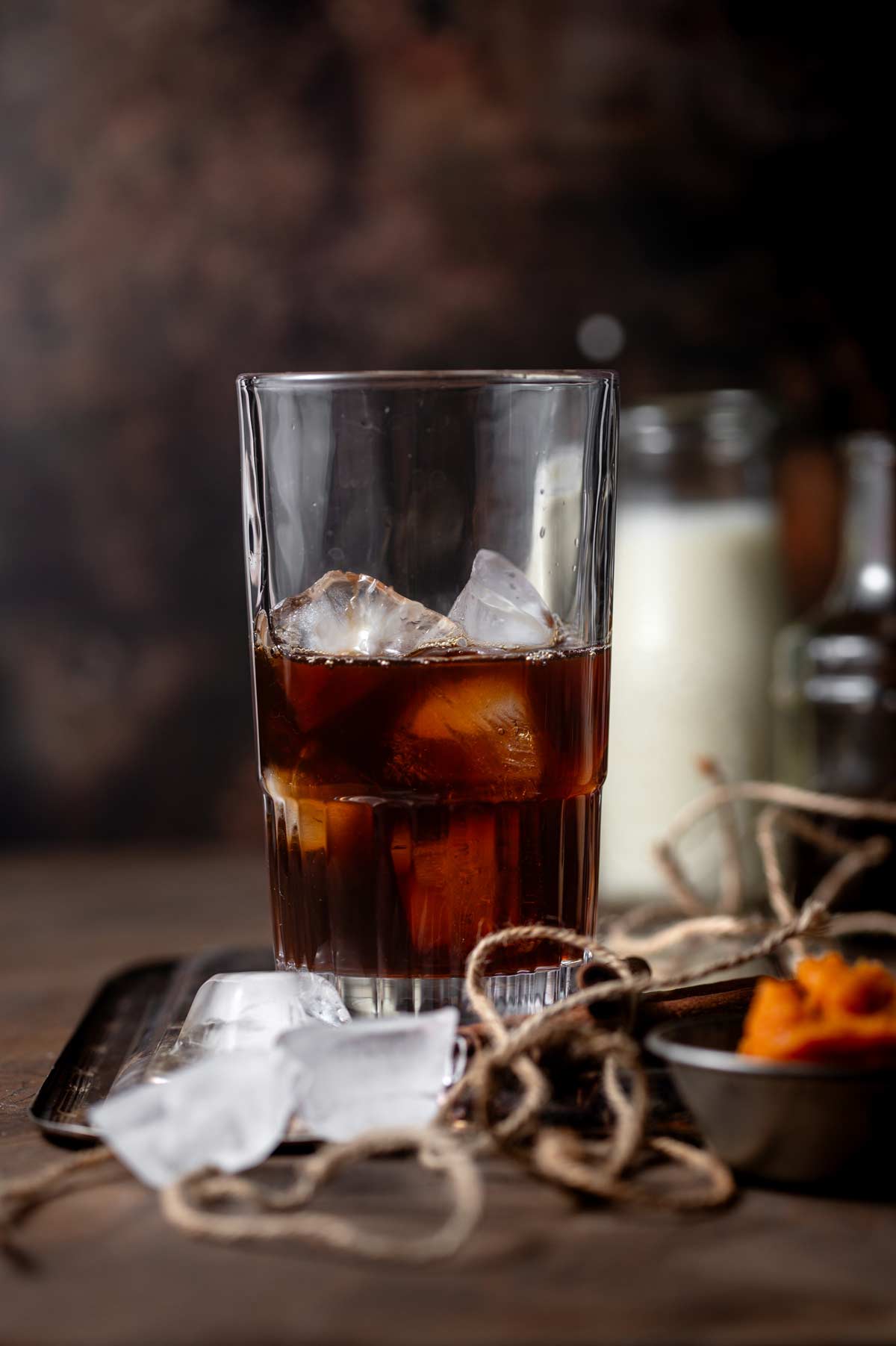 chai concentrate in a glass.