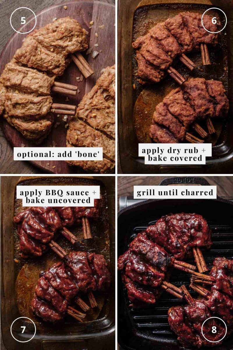 Sticky BBQ Vegan Ribs (Seitan Recipe)