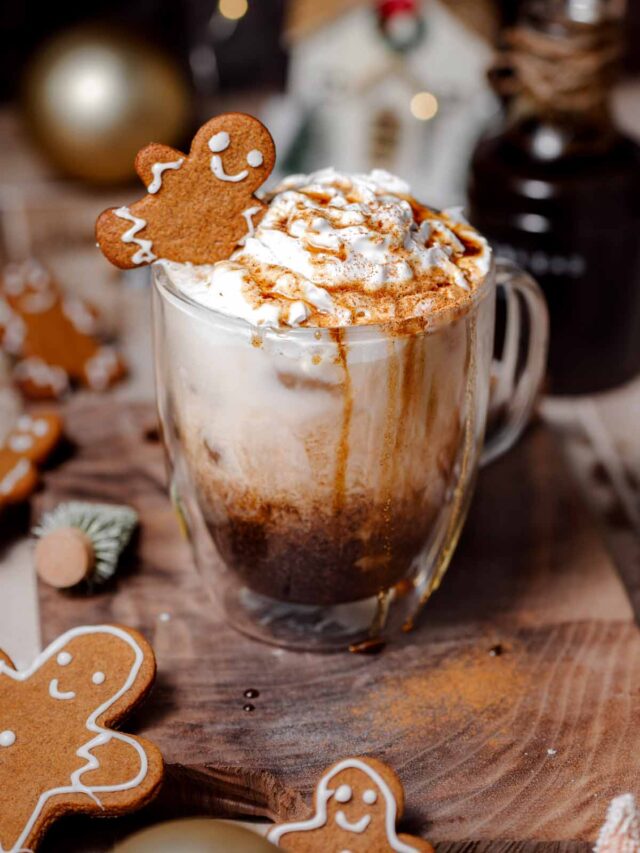 gingerbread oatmilk chai tea with the gingerbread syrup.