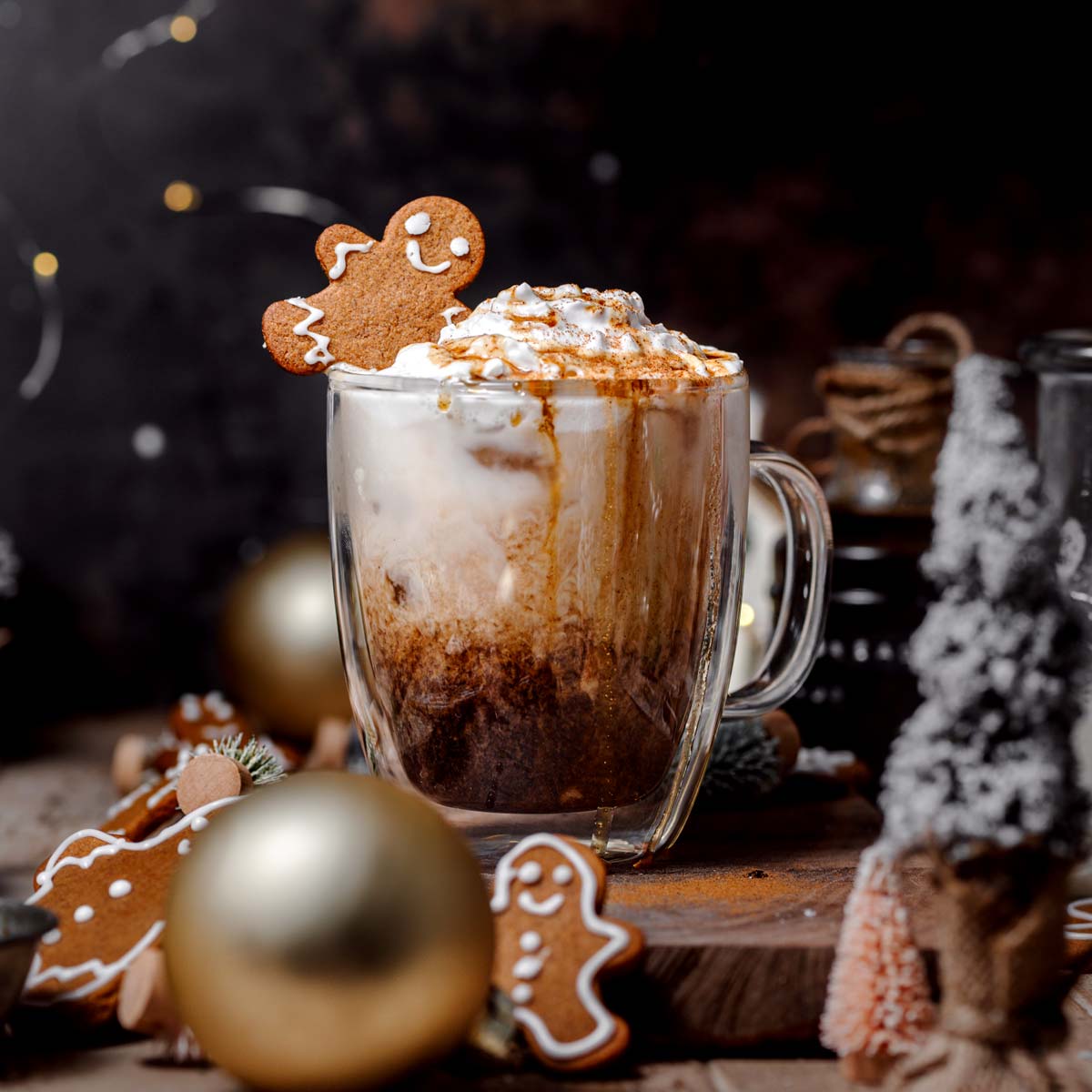 Gingerbread Oatmilk Chai Tea Latte - Starbucks Inspired