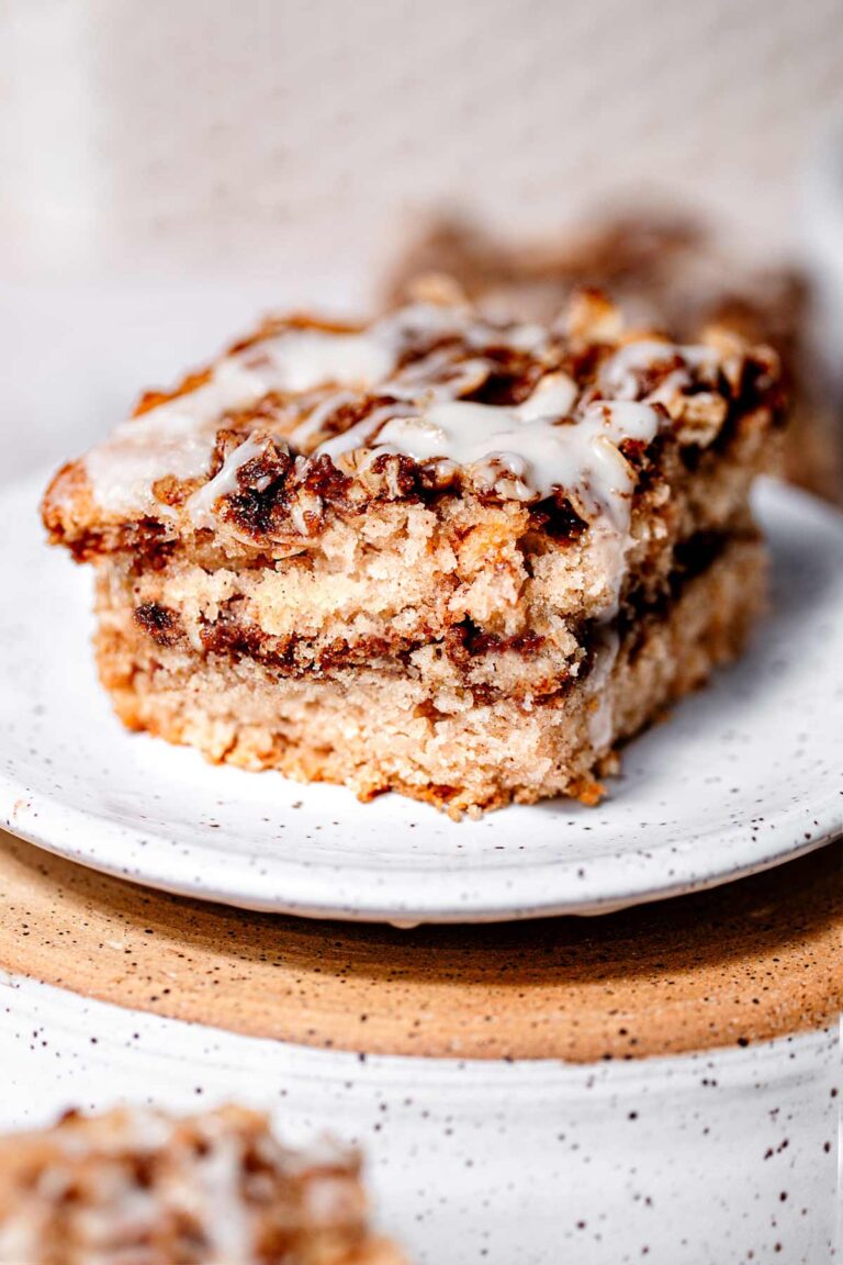 Vegan Coffee Cake with Maple Cinnamon Streusel {Eggless}