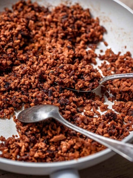 homemade vegan ground beef.