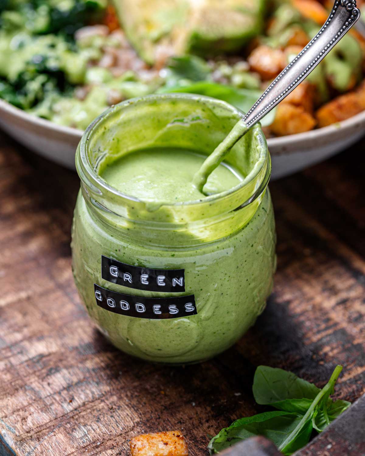 Avocado Green Goddess Dressing Dairy Free & Vegan