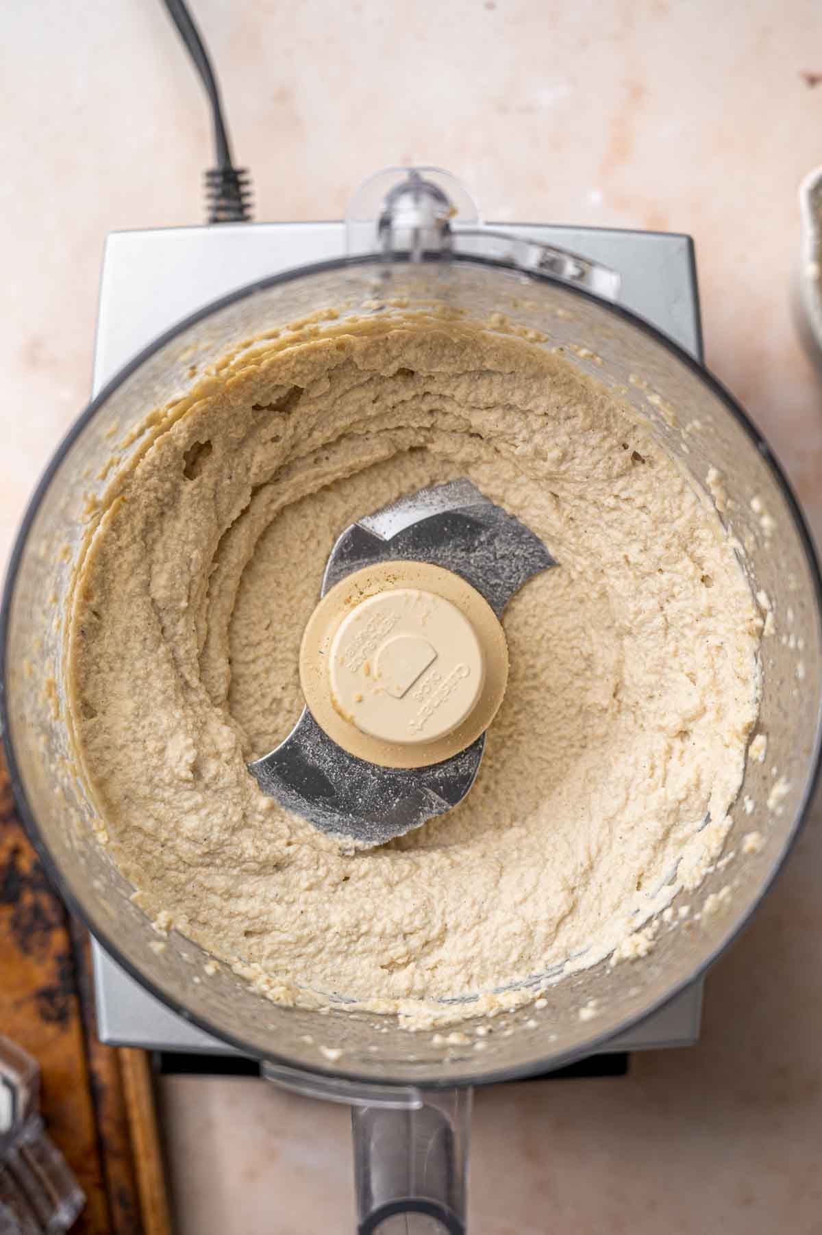 the blended tofu mixture in a food processor.