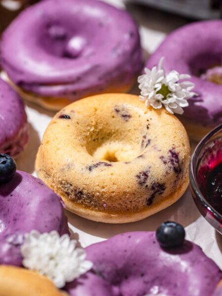 the best baked blueberry donuts that are vegan.