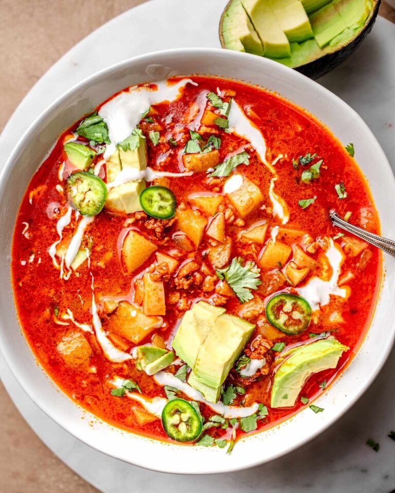 the best vegan potato chorizo stew.
