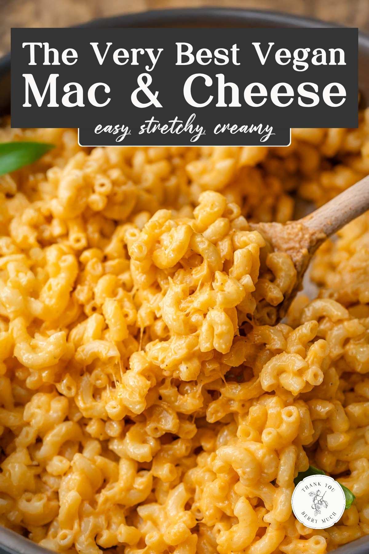 vegan mac and cheese pinterest pin.