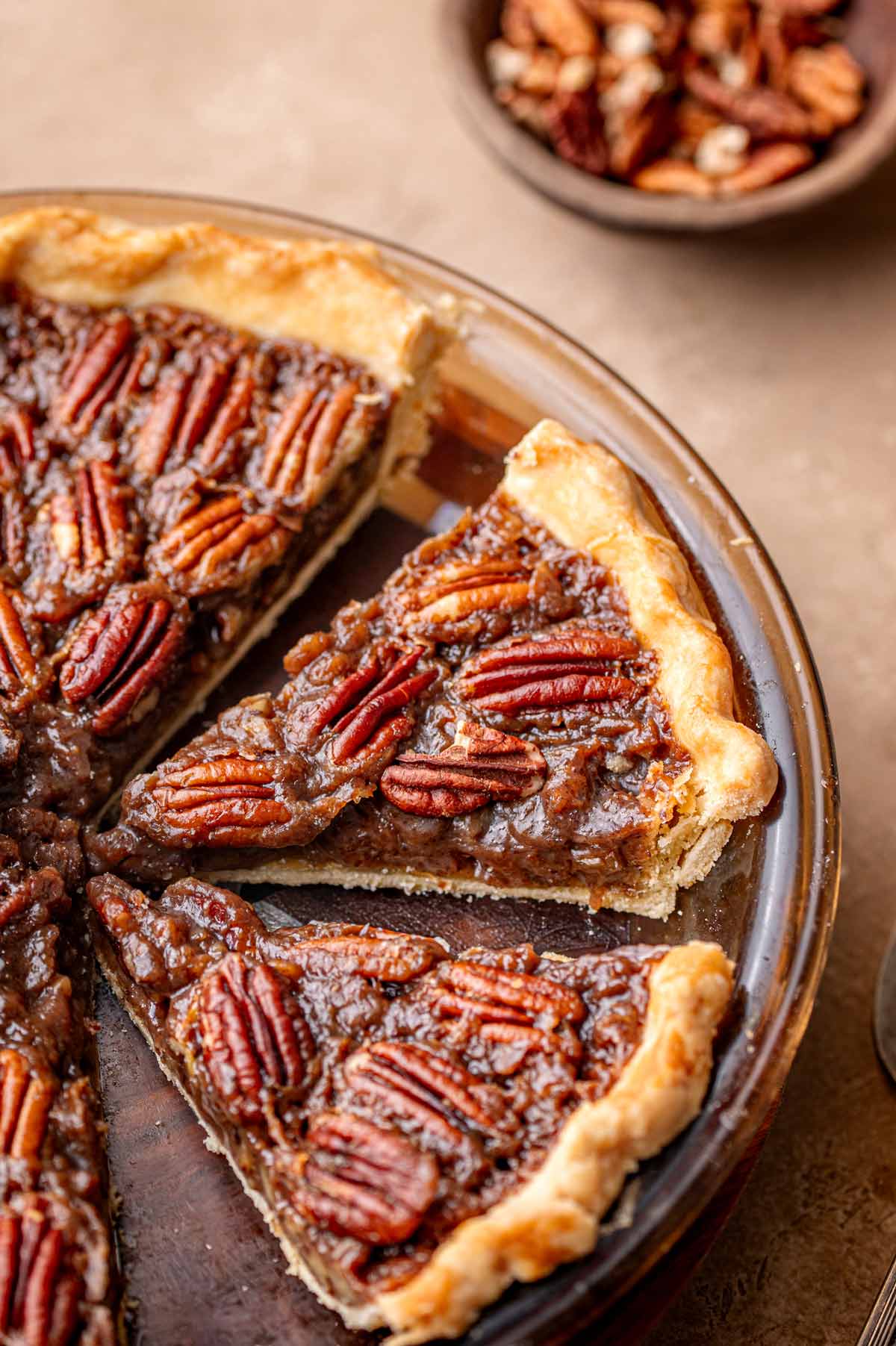 classic vegan pecan pie.