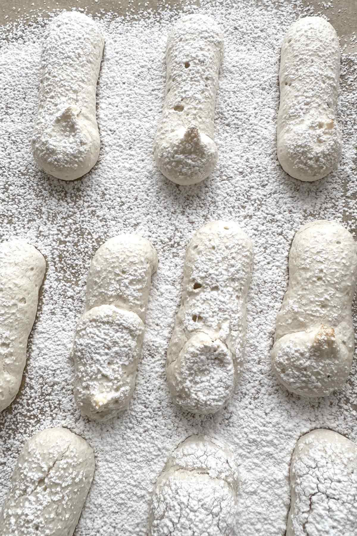 vegan ladyfingers made with potato protein.