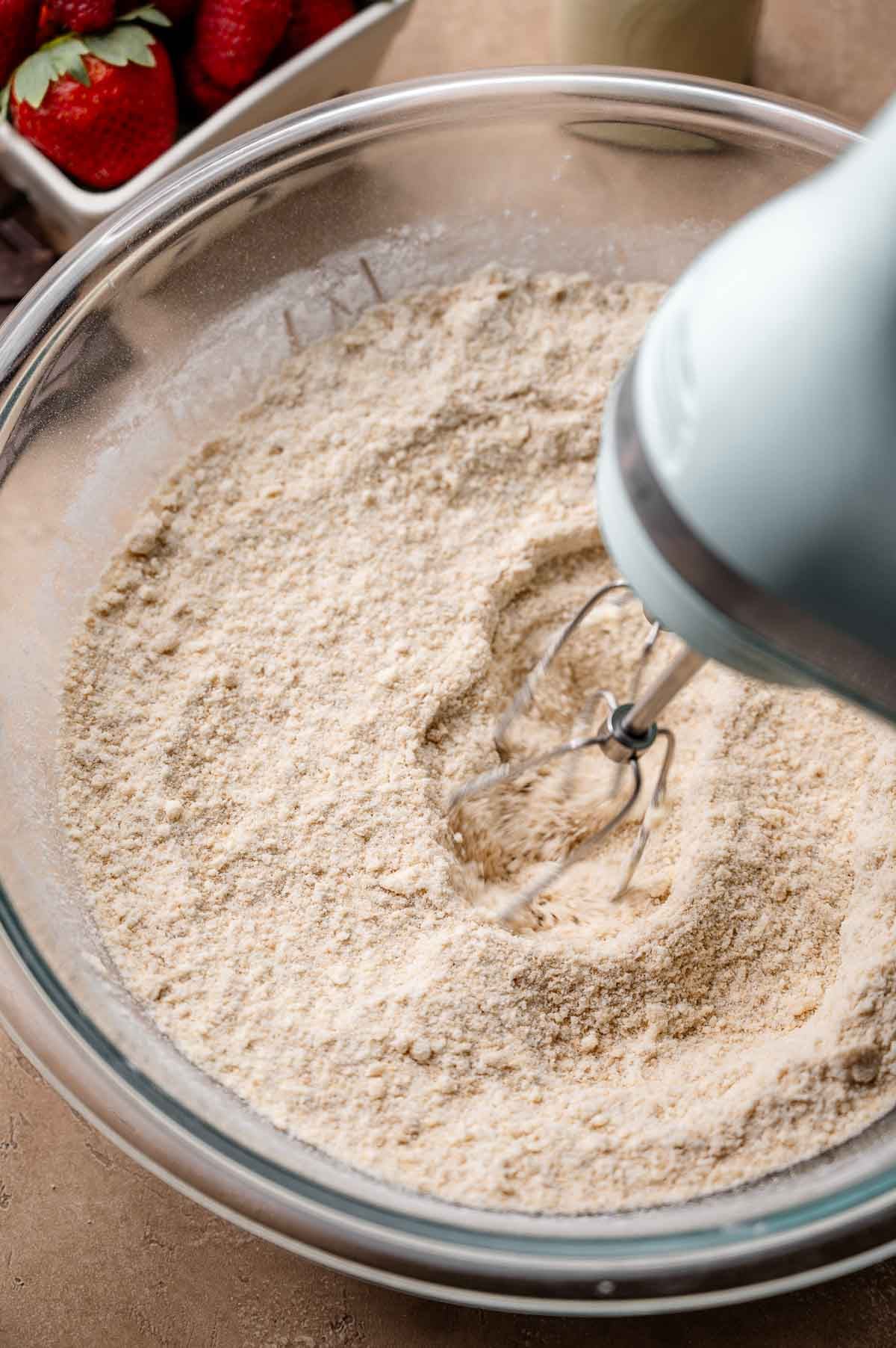 reverse creaming the dry ingredients and vegan butter.